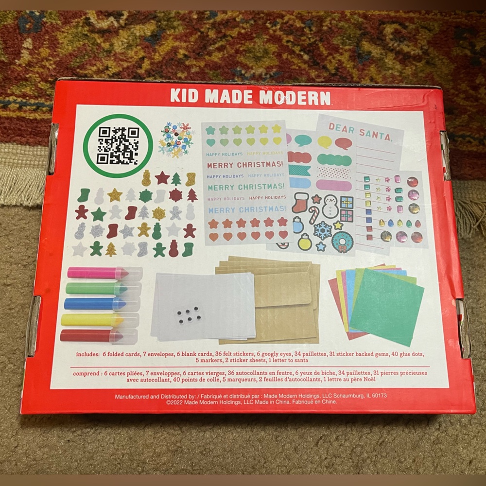 Kid Made Modern Christmas Card Making Kit - Picture 3 of 3